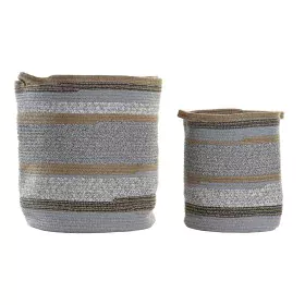 Conjunto de Cestas DKD Home Decor Algodão Jute (40 x 40 x 45 cm) de DKD Home Decor, Caixas - Ref: S3028823, Preço: 70,06 €, D...