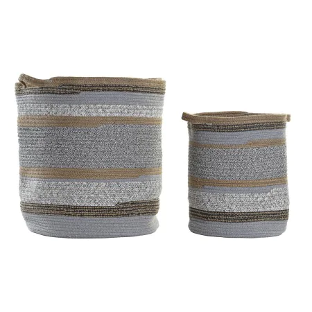 Juego de Cestas DKD Home Decor Algodón Jute (40 x 40 x 45 cm) de DKD Home Decor, Cajas - Ref: S3028823, Precio: 78,89 €, Desc...