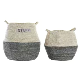 Set de basket DKD Home Decor Fibre naturelle (40 x 40 x 38 cm) de DKD Home Decor, Boîtes - Réf : S3028833, Prix : 34,70 €, Re...