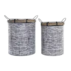 Set de basket DKD Home Decor Corde Fer (52 x 42 x 58 cm) de DKD Home Decor, Boîtes - Réf : S3028842, Prix : 100,58 €, Remise : %