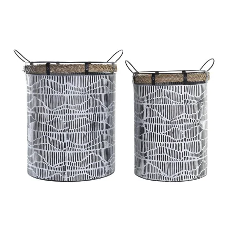 Set de basket DKD Home Decor Corde Fer (52 x 42 x 58 cm) de DKD Home Decor, Boîtes - Réf : S3028842, Prix : 89,31 €, Remise : %