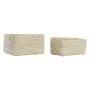 Basket set DKD Home Decor 28 x 21 x 15 cm Natural Fibre by DKD Home Decor, Boxes - Ref: S3028867, Price: 22,74 €, Discount: %