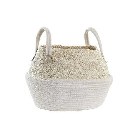 Basket DKD Home Decor 37 x 37 x 25 cm Natural Fibre by DKD Home Decor, Boxes - Ref: S3028871, Price: 28,87 €, Discount: %