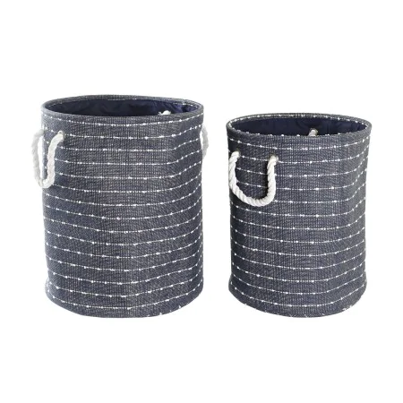 Basket set DKD Home Decor Polyester (38 x 38 x 47 cm) by DKD Home Decor, Boxes - Ref: S3028885, Price: 39,17 €, Discount: %