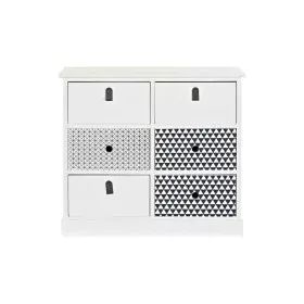 Schubladenschrank DKD Home Decor Grau Weiß Paulonia-Holz (68 x 25 x 62 cm) von DKD Home Decor, Kommoden & Sideboards - Ref: S...