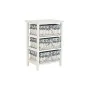 Cassettiera DKD Home Decor Azzurro Bianco vimini Legno di paulownia (40 x 29 x 59 cm) di DKD Home Decor, Comò e cassettiere -...