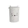 Cesto para la Ropa Sucia DKD Home Decor 42 x 42 x 63 cm Blanco Infantil Gato de DKD Home Decor, Cestos para la colada - Ref: ...