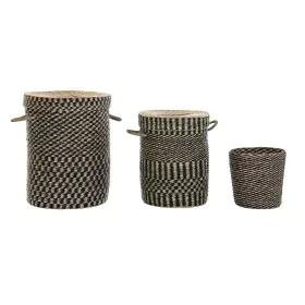 Basket set DKD Home Decor Colonial Fibre (45 x 45 x 56 cm) by DKD Home Decor, Boxes - Ref: S3028916, Price: 117,33 €, Discoun...