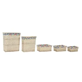 Juego de Cestas DKD Home Decor Poliéster Mimbre (47 x 35 x 56 cm) de DKD Home Decor, Cajas - Ref: S3028918, Precio: 83,10 €, ...