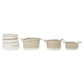 Set de basket DKD Home Decor 36 x 36 x 34 cm Boho (4 Pièces) de DKD Home Decor, Boîtes - Réf : S3028927, Prix : 64,36 €, Remi...