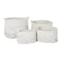 Korb-Set DKD Home Decor Weiß Schwarz Boho 36 x 36 x 33 cm (4 Stücke) von DKD Home Decor, Boxen & Kästen - Ref: S3028928, Prei...