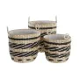 Basket set DKD Home Decor Polyester Colonial Fibre (38 x 38 x 36 cm) by DKD Home Decor, Boxes - Ref: S3028968, Price: 95,51 €...