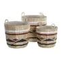 Basket set DKD Home Decor Polyester Colonial Fibre (38 x 38 x 36 cm) by DKD Home Decor, Boxes - Ref: S3028969, Price: 95,51 €...