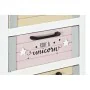 Cassettiera DKD Home Decor Grigio Beige Rosa Bianco Per bambini Legno di paulownia (40 x 29 x 73,5 cm) di DKD Home Decor, Com...