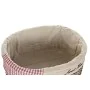 Juego de Cestos DKD Home Decor Rojo Beige Natural Mimbre Cottage 51 x 37 x 56 cm (5 Piezas) (5 Unidades) de DKD Home Decor, C...