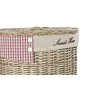 Juego de Cestos DKD Home Decor Rojo Beige Natural Mimbre Cottage 51 x 37 x 56 cm (5 Piezas) (5 Unidades) de DKD Home Decor, C...