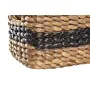 Juego de Cestas DKD Home Decor Blanco Negro Natural Blanco/Negro Poliuretano Madera Metal Fibra natural Colonial 30 x 40 cm 3...