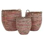 Set de basket DKD Home Decor Pêche Naturel Boho 52 x 52 x 58 cm de DKD Home Decor, Boîtes - Réf : S3029003, Prix : 201,62 €, ...