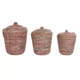 Basket set DKD Home Decor Rattan (51 x 51 x 67 cm) by DKD Home Decor, Boxes - Ref: S3029006, Price: 249,60 €, Discount: %