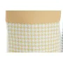 Laundry basket DKD Home Decor Houndstooth Metal Yellow Blue Grey Multicolour 30 x 40 cm 40 x 40 x 60 cm (3 Units) by DKD Home...