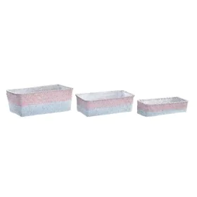 Conjunto de Cestas DKD Home Decor Mediterrâneo Boho 31 x 16 x 11 cm de DKD Home Decor, Caixas - Ref: S3029021, Preço: 15,56 €...