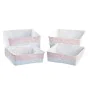 Korb-Set DKD Home Decor Polyester 8,5 cm 26 x 26 x 9 cm Naturfaser Boho Mediterraner (4 Stücke) von DKD Home Decor, Boxen & K...