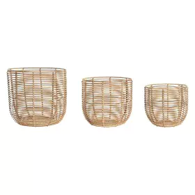 Korb-Set DKD Home Decor Metall PP (36 x 36 x 32 cm) von DKD Home Decor, Boxen & Kästen - Ref: S3029039, Preis: 53,91 €, Rabat...