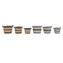 Set di Cestini DKD Home Decor 33 x 33 x 26 cm Fibra naturale Boho (2 Unità) di DKD Home Decor, Scatole decorative - Rif: S302...