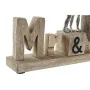 Figurine Décorative DKD Home Decor Mr & Mrs Argenté Aluminium (51 x 7,5 x 28 cm) de DKD Home Decor, Objets de décoration - Ré...