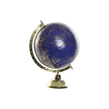 Globe terrestre DKD Home Decor Bleu Doré Métal 27 x 25 x 36 cm de DKD Home Decor, Géographie - Réf : S3029115, Prix : 31,22 €...