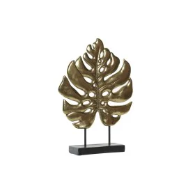 Figurine Décorative DKD Home Decor 25,5 x 6 x 34 cm Noir Doré Tropical Feuille d'une plante de DKD Home Decor, Objets de déco...