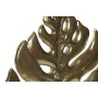 Figura Decorativa DKD Home Decor 25,5 x 6 x 34 cm Preto Dourado Tropical Folha de planta de DKD Home Decor, Adornos - Ref: S3...