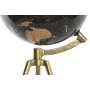 Globe terrestre DKD Home Decor Noir Doré Métal 20 x 20 x 47 cm de DKD Home Decor, Géographie - Réf : S3029306, Prix : 45,50 €...