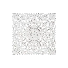 Décoration murale DKD Home Decor Blanc Mandala Indien Finition vieillie Décapé 90 x 4 x 90 cm de DKD Home Decor, Objets de dé...