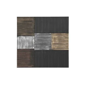 Decoração de Parede DKD Home Decor Preto Dourado Glamour Moderno Madeira MDF (91 x 3 x 91 cm) de DKD Home Decor, Adornos - Re...