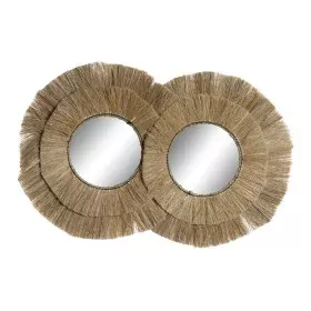 Espelho de parede DKD Home Decor Cristal Jute (117 x 6 x 77 cm) de DKD Home Decor, Espelhos de parede - Ref: S3029564, Preço:...