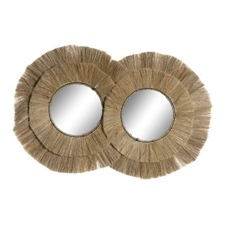 Espejo de pared DKD Home Decor Cristal Jute (117 x 6 x 77 cm) de DKD Home Decor, Espejos de pared - Ref: S3029564, Precio: 96...