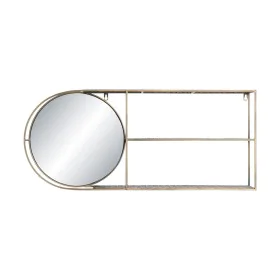 Wall mirror DKD Home Decor Mirror Golden Metal Modern (80 x 13 x 35 cm) by DKD Home Decor, Wall-Mounted Mirrors - Ref: S30295...