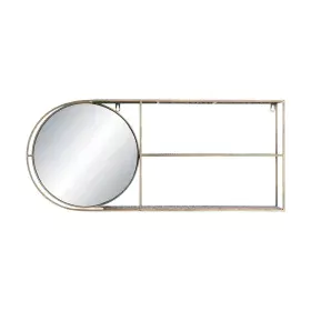 Espelho de parede DKD Home Decor Espelho Dourado Metal Moderno (80 x 13 x 35 cm) de DKD Home Decor, Espelhos de parede - Ref:...