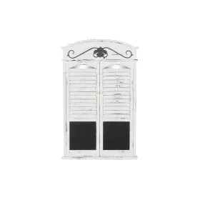 Miroir mural DKD Home Decor Miroir Noir Bois Fenêtres Blanc (60 x 7 x 94 cm) de DKD Home Decor, Miroirs muraux - Réf : S30295...