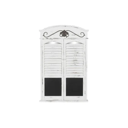 Miroir mural DKD Home Decor Miroir Noir Bois Fenêtres Blanc (60 x 7 x 94 cm) de DKD Home Decor, Miroirs muraux - Réf : S30295...