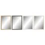 Espejo de pared DKD Home Decor 56 x 2 x 76 cm Cristal Natural Gris Marrón Blanco Poliestireno (4 Piezas) de DKD Home Decor, E...