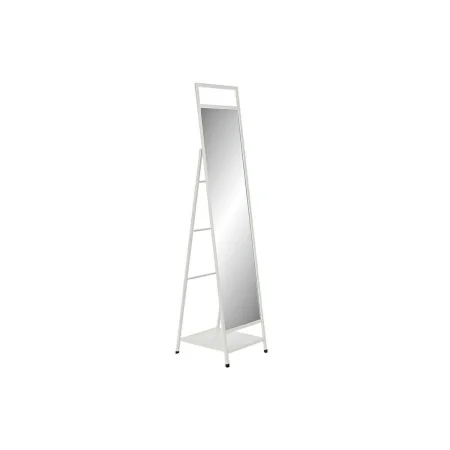 Free standing mirror DKD Home Decor White Metal Mirror Rectangular 30 x 40 cm 39 x 40 x 160 cm by DKD Home Decor, Floor Mirro...