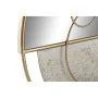 Espelho de parede DKD Home Decor Dourado Metal Branco Moderno (65 x 7,6 x 76 cm) de DKD Home Decor, Espelhos de parede - Ref:...