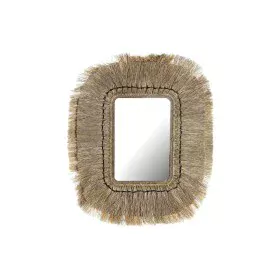 Wall mirror DKD Home Decor Crystal Natural Jute (50 x 2 x 60 cm) by DKD Home Decor, Wall-Mounted Mirrors - Ref: S3029633, Pri...