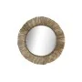 Wall mirror DKD Home Decor Crystal Natural Jute (52 x 3 x 52 cm) by DKD Home Decor, Wall-Mounted Mirrors - Ref: S3029635, Pri...