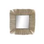 Wall mirror DKD Home Decor Crystal Natural Jute (55 x 3 x 55 cm) by DKD Home Decor, Wall-Mounted Mirrors - Ref: S3029637, Pri...