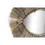 Wall mirror DKD Home Decor Crystal Natural Jute (54 x 3 x 34 cm) by DKD Home Decor, Wall-Mounted Mirrors - Ref: S3029638, Pri...