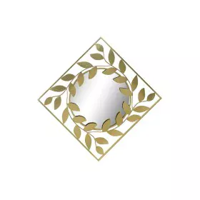 Espejo de pared DKD Home Decor Espejo Dorado Metal Laurel (120 x 2,5 x 120 cm) de DKD Home Decor, Espejos de pared - Ref: S30...