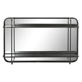 Wall mirror DKD Home Decor Black Metal (80 x 12 x 50 cm) by DKD Home Decor, Wall-Mounted Mirrors - Ref: S3029687, Price: 126,...